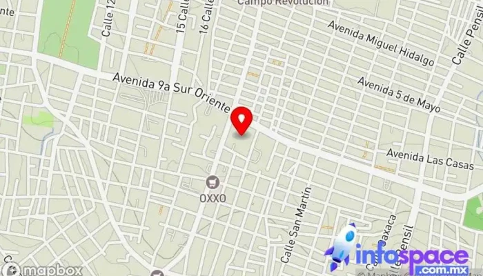 mapa de Autobuses Titanium [Terminal Tuxtla] Empresa de autobuses en Tuxtla Gutiérrez