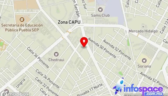 mapa de Autobuses TLA Titanium [Terminal Puebla] Servicio de transporte en Heroica Puebla de Zaragoza