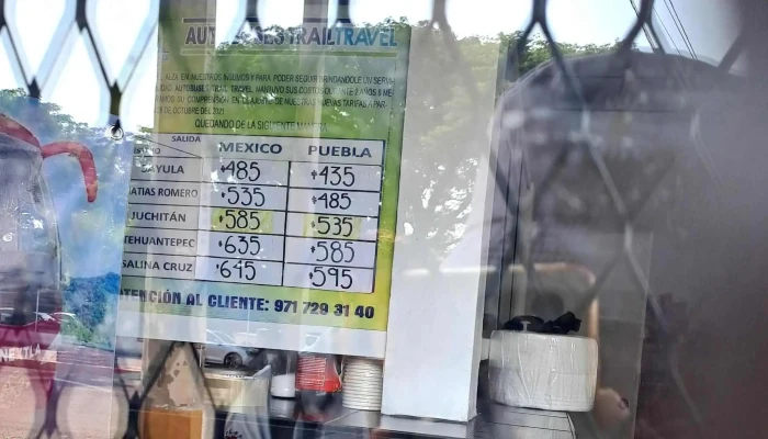 Autobuses Trail Travel -  Puntaje - Juchitán de Zaragoza