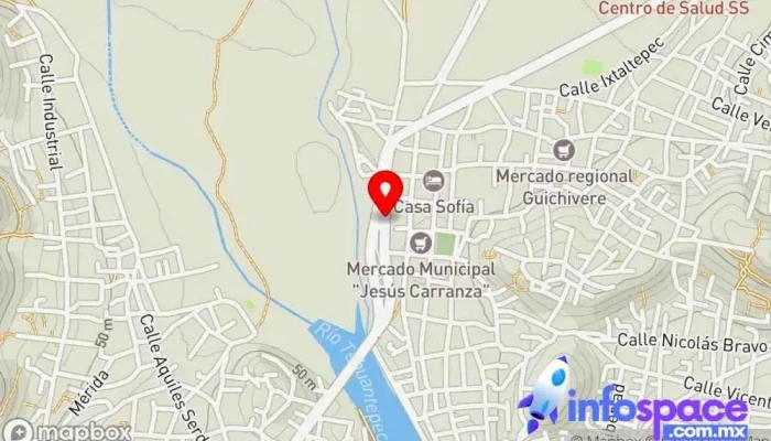 mapa de Autobuses Trail Travel Tehuantepec Servicio de transporte en Santo Domingo Tehuantepec