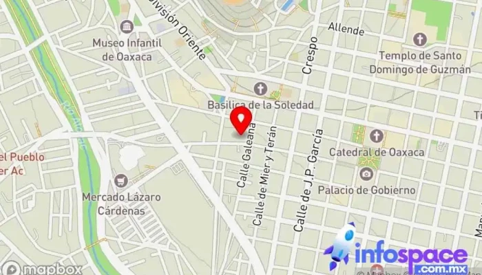 mapa de Autotransportes Cañada Trujano Servicio de transporte en Oaxaca de Juárez