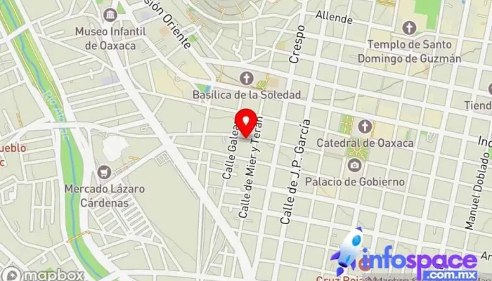mapa de Autotransportes De Tlaxiaco Servicio de transporte en Oaxaca de Juárez