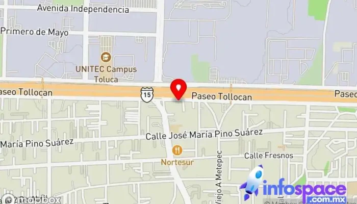 mapa de Autotransportes Flecha Roja Comonfort Empresa de autobuses en Santa Ana Tlapaltitlán