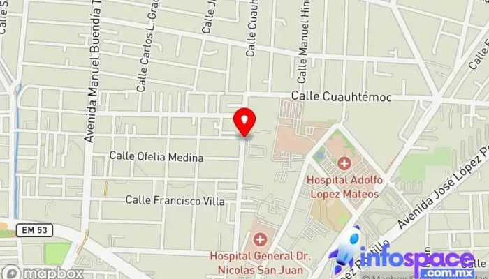 mapa de Autotransportes Flecha Roja La Magadalena Empresa de autobuses en Santa Cruz Atzcapotzaltongo