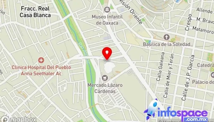 mapa de Autotransportes Los Turistas Del Lunes Del Cerro Servicio de transporte en Oaxaca de Juárez