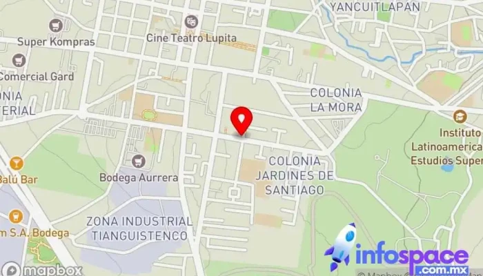 mapa de Autotransportes Primero de Mayo S.A. de C.V. Servicio de transporte en Santiago Tianguistenco de Galeana