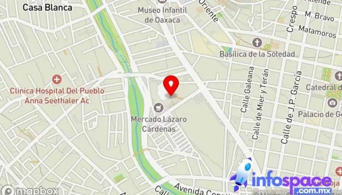 mapa de Autotransportes Santa María Lachixio Empresa de autobuses en Oaxaca de Juárez