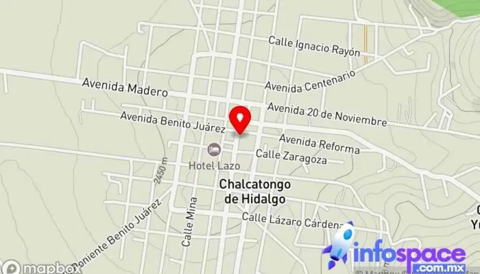 mapa de Autotransportes Yosondúa terminal Chalcatongo Agencia de viajes en Chalcatongo de Hidalgo