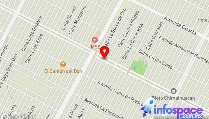mapa de Av. Adolfo López Mateos & Av. Chimalhuacán Bus stop en Cdad. Nezahualcóyotl