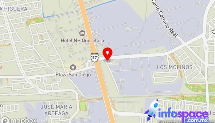 mapa de AV EPIGMENIO GONZALEZ/TERMINAL DE AUTOBUSES DEL NORTE Empresa de autobuses en Santiago de Querétaro