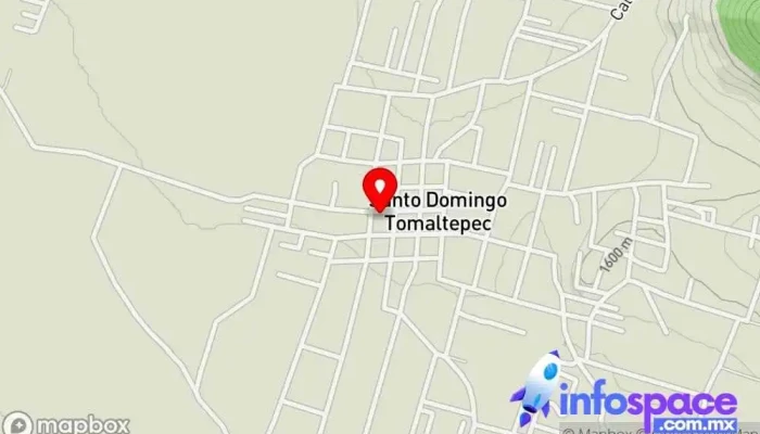 mapa de Ayuntamiento Oficina de gobierno local en Santo Domingo Tomaltepec