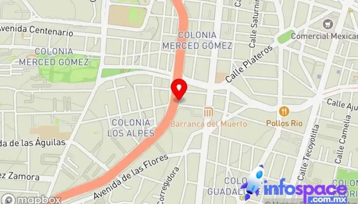 mapa de B-more Empresa de software, Consultora de administración empresarial, Consultora informática, Oficinas de empresa en Álvaro Obregón, Ciudad de México