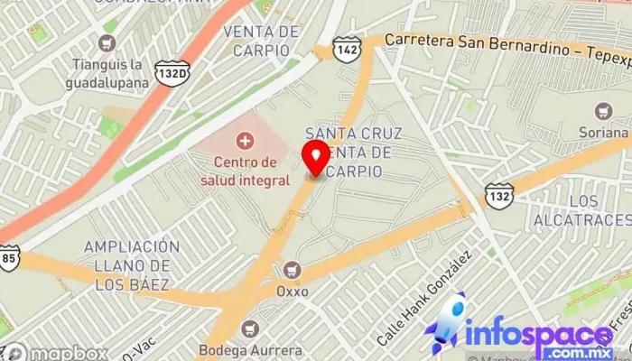 mapa de Base Central De Abasto Ruta 55 Servicio de transporte en Ecatepec de Morelos