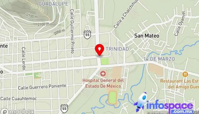 mapa de Base De Taxis Alameda 2000 a.c Tenancingo - Toluca Servicio de transporte en La Trinidad