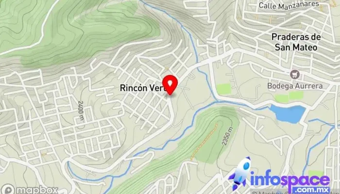 mapa de Base Rincón Verde Servicio de transporte en Naucalpan de Juárez