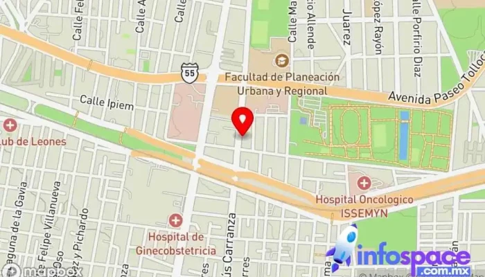 mapa de BBM Advance Consultoría de Negocios Asesor, Consultora de administración empresarial, Consultoría de recursos humanos en Toluca de Lerdo
