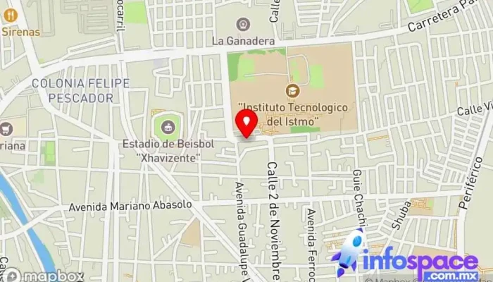 mapa de BitCom Servicios Informaticos, Imprenta Digital y Copiado Mayoreo-Menudeo, Papeleria Soporte y servicios informáticos en Juchitán de Zaragoza