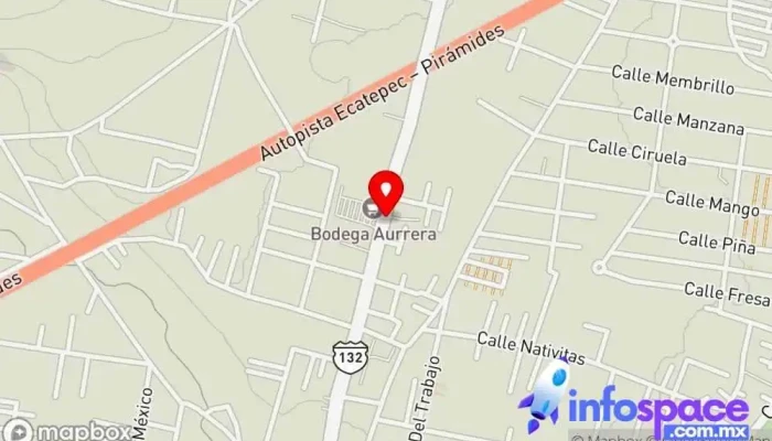 mapa de Bodega Aurrera Tepexpan, Acolman Bus stop en Tepexpan