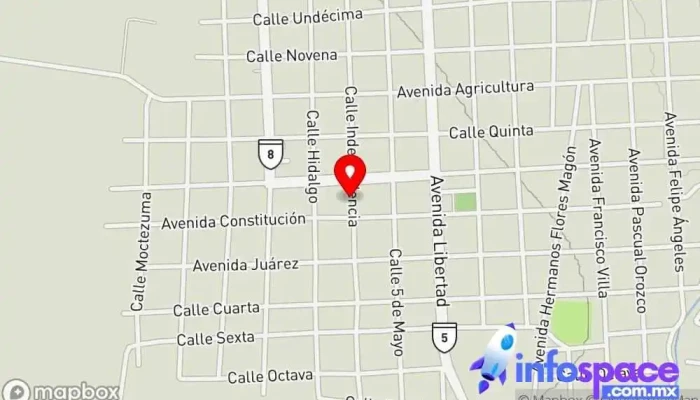 mapa de Bodeguita de Gomez Farias Diseñador gráfico en Valentín Gómez Farías
