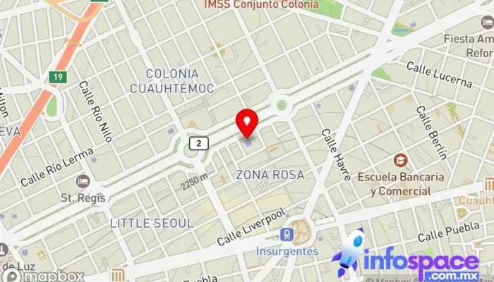 mapa de Brita Inteligencia Artificial Empresa de software en Cuauhtémoc, Ciudad de México