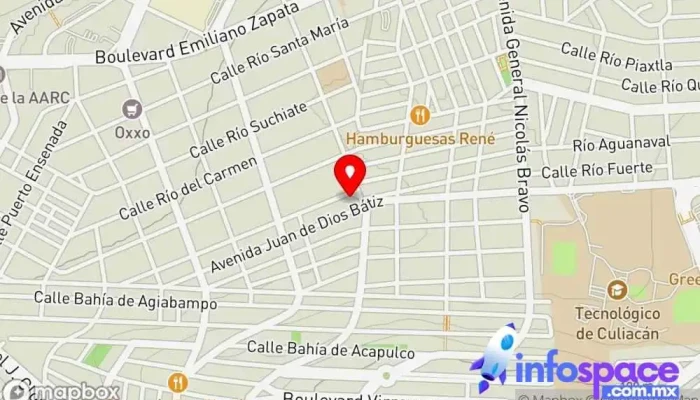 mapa de Business & Solutions Servicio de reparación de ordenadores, Contabilidad, Consultora informática, Tienda de informática, Tienda de material de oficina, Diseñador de sitios web en Culiacán Rosales