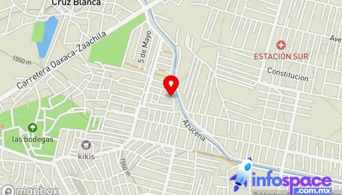 mapa de Bytes Soluciones Agencia de marketing, Agencia de publicidad, Soporte y servicios informáticos, Diseñador gráfico, Diseñador de sitios web en Oaxaca de Juárez