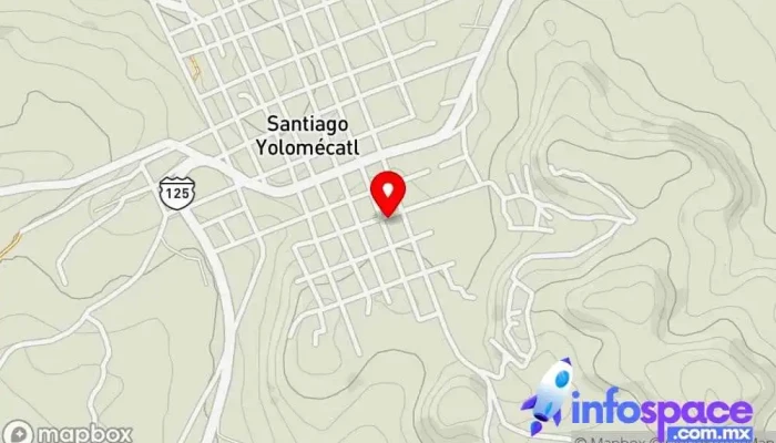 mapa de C. S. R. C. 2NB SANTIAGO YOLOMECATL Clínica ambulatoria en Yolomécatl