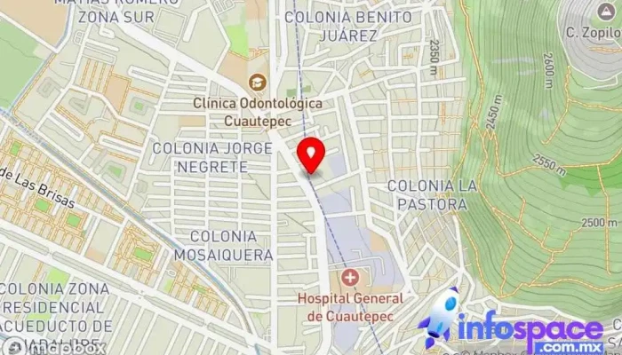 mapa de Cablebus la pastora Servicio de transporte en Gustavo A. Madero, Ciudad de México