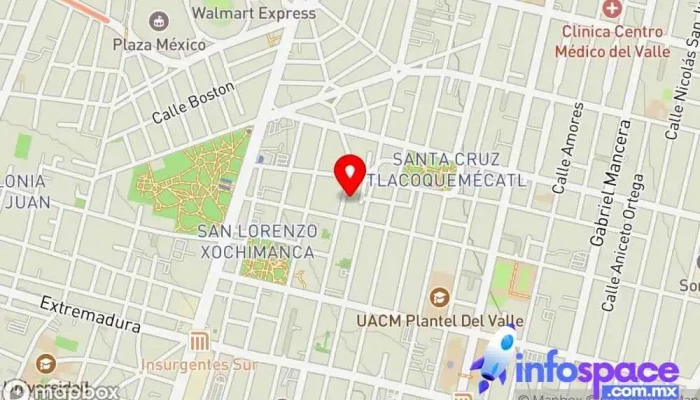 mapa de Caisa Consultores y Servicios S.A. de C.V. Empresa de software en Benito Juárez, Ciudad de México