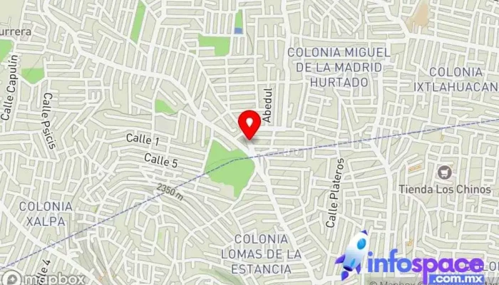 mapa de Calle Hidalgo Av. Carlos Hank González Bus stop en Ciudad de México