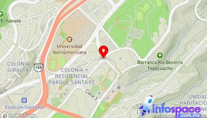 mapa de Caminante Santa Fe Metepec única salida Servicio de transporte en Álvaro Obregón, Ciudad de México