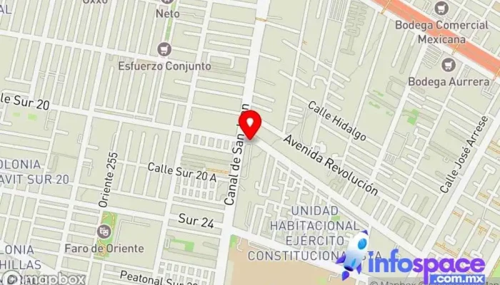 mapa de Canal de San Juan Estación de medios de transporte en Ciudad de México