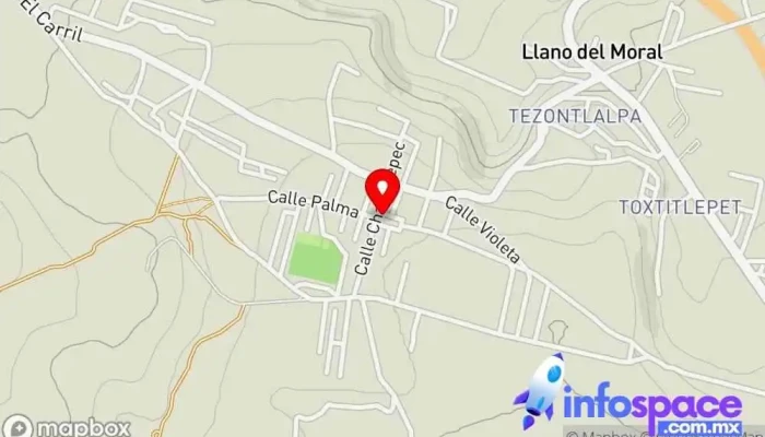 mapa de Capilla de San Andrés Apóstol Iglesia en San Andrés Metla