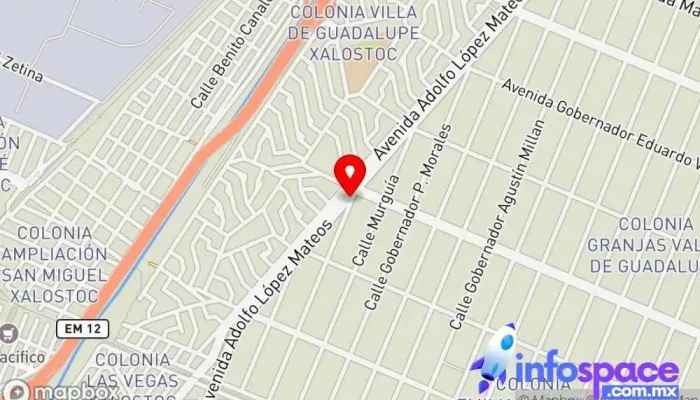 mapa de Carlos Hank González Bus stop en Ecatepec de Morelos