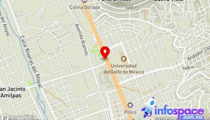mapa de Carretera 190 - San Jacinto Bus stop en San Jacinto Amilpas