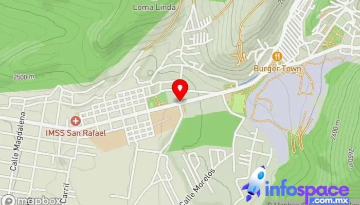 mapa de CBT Tlalmanalco Bus stop en San Rafael