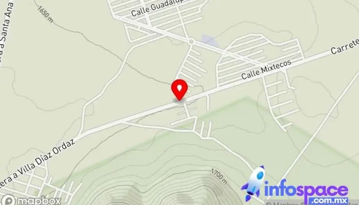 mapa de Cd yagul  en Oaxaca