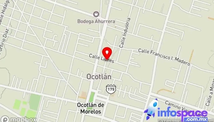 mapa de Centec Ocotlan Academia de informática en Ocotlán de Morelos
