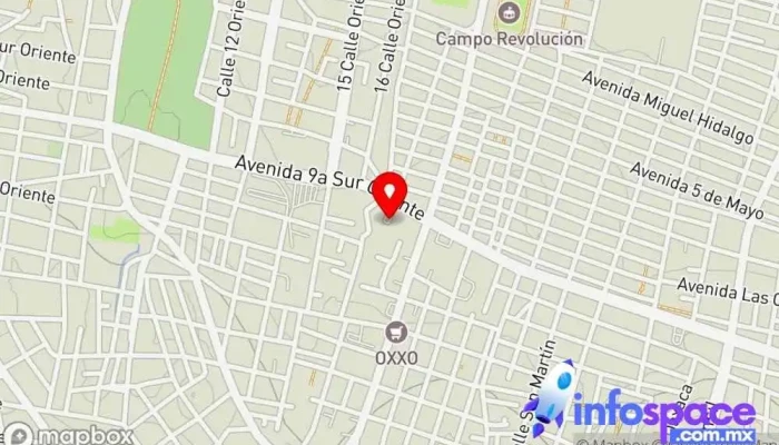 mapa de Central Camionera del Sur  en Tuxtla Gutiérrez
