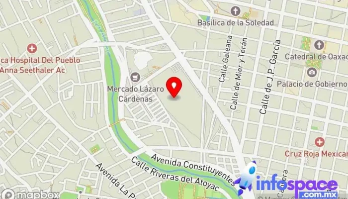 mapa de Central de Abasto  en Oaxaca de Juárez