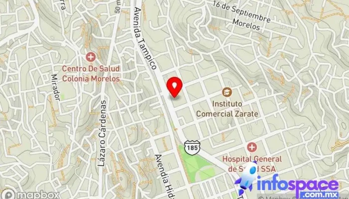 mapa de Central de Autobuses ADO Estación de autobuses en Salina Cruz