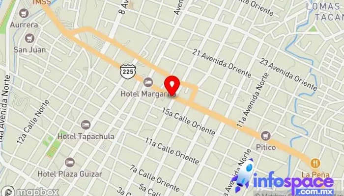 mapa de Central de Autobuses ADO/OCC [Tapachula] Empresa de autobuses, Servicio de transporte en Tapachula de Córdova y Ordóñez