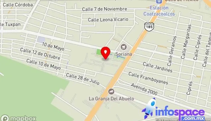 mapa de Central de Autobuses de Coatzacoalcos Estación de autobuses en Coatzacoalcos