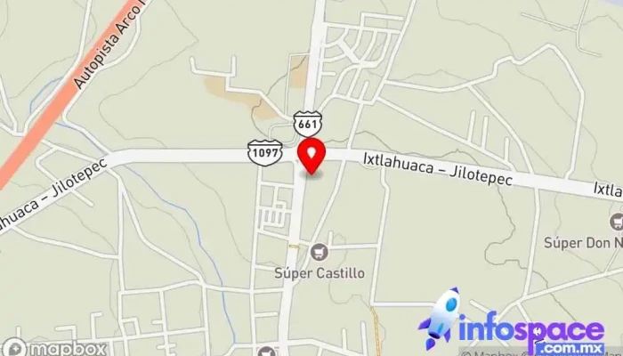 mapa de Central de Autobuses de Jilotepec S.A. de C.V. Servicio de transporte en Jilotepec de Molina Enríquez