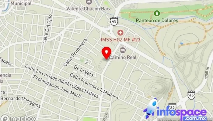 mapa de Central de Autobuses de Parral  en Parral