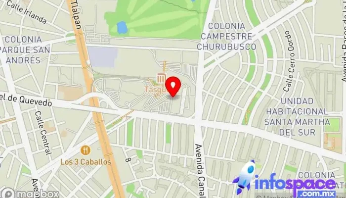 mapa de Central de Autobuses del Sur Terminal Taxqueña Estación de autobuses en Coyoacán, Ciudad de México