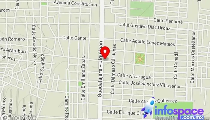 mapa de Central De Autobuses La Linea Empresa de autobuses en Sahuayo de Morelos