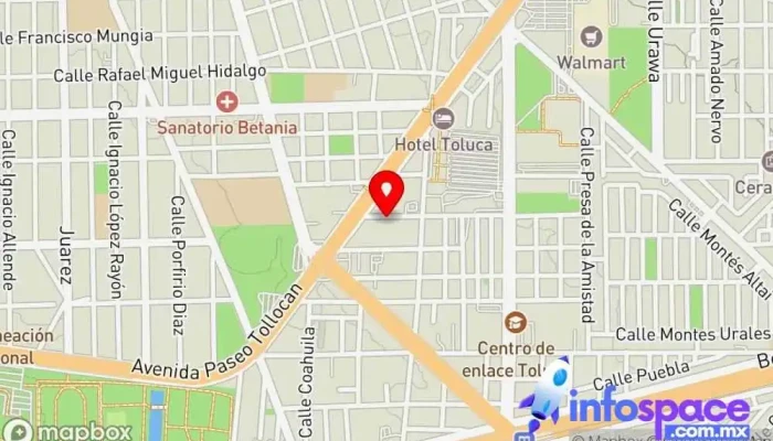 mapa de CENTRAL DE AUTOBUSES PRIMERO DE MAYO Parada para camiones en Toluca de Lerdo