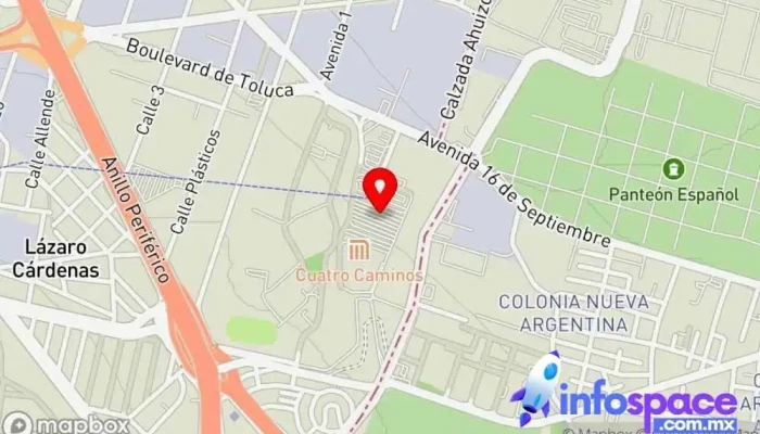 mapa de Central de Autobuses Toreo Empresa de autobuses en Ciudad de México