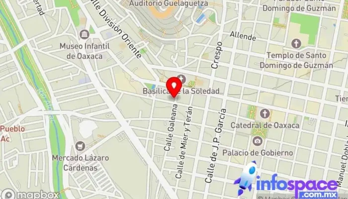 mapa de Central para huajuapan Servicio de transporte en Oaxaca de Juárez
